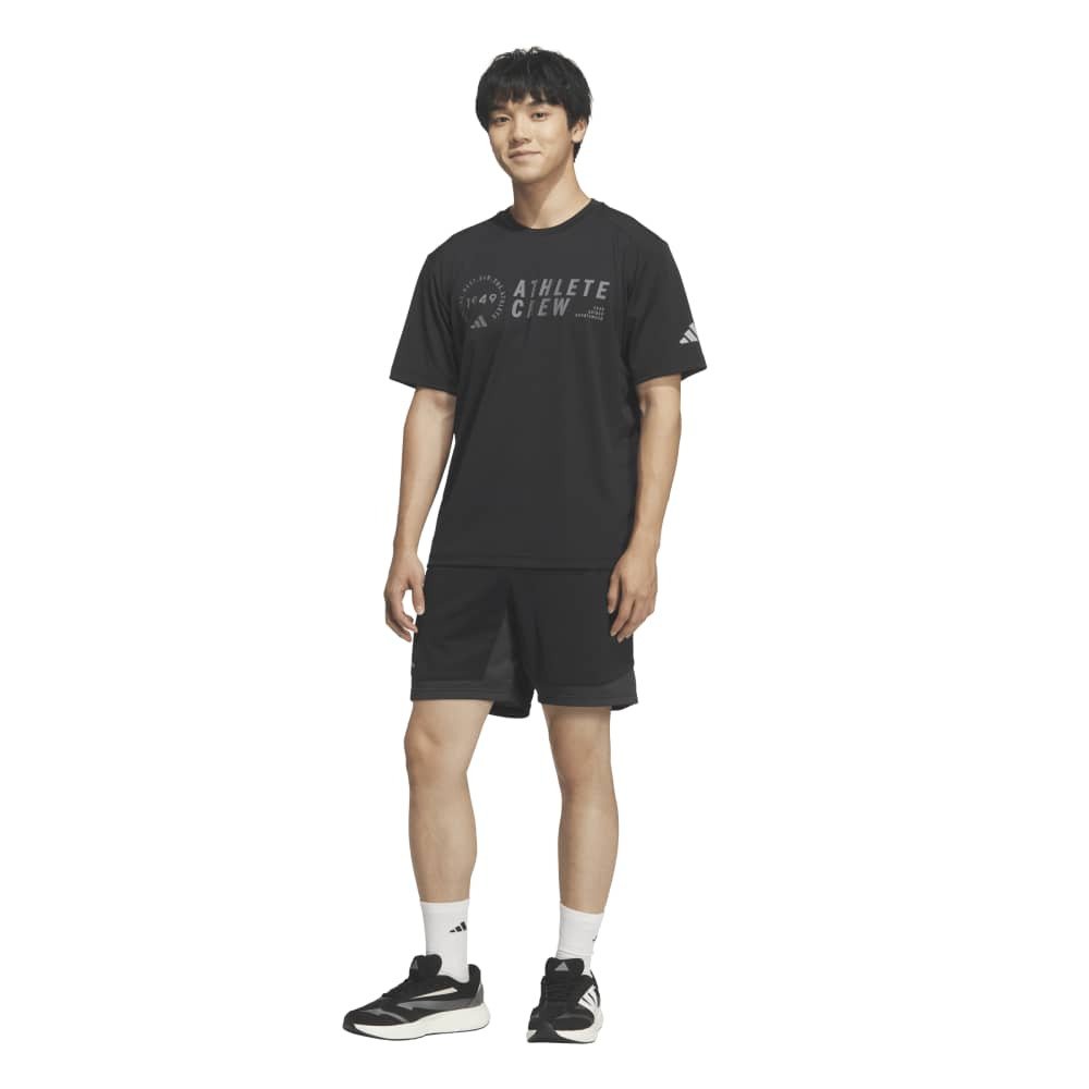 アディダス（adidas）（メンズ）アダプテーション レギュラーフィット カラット ベーシック 半袖Tシャツ HL300-KF1312
