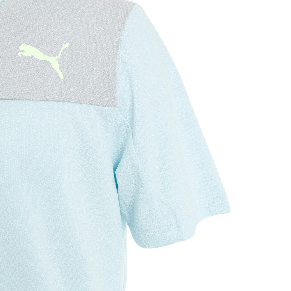プーマ（PUMA）（メンズ）半袖Tシャツ メンズ DRY+C カラーブロック 522291 20 LBLU★★★