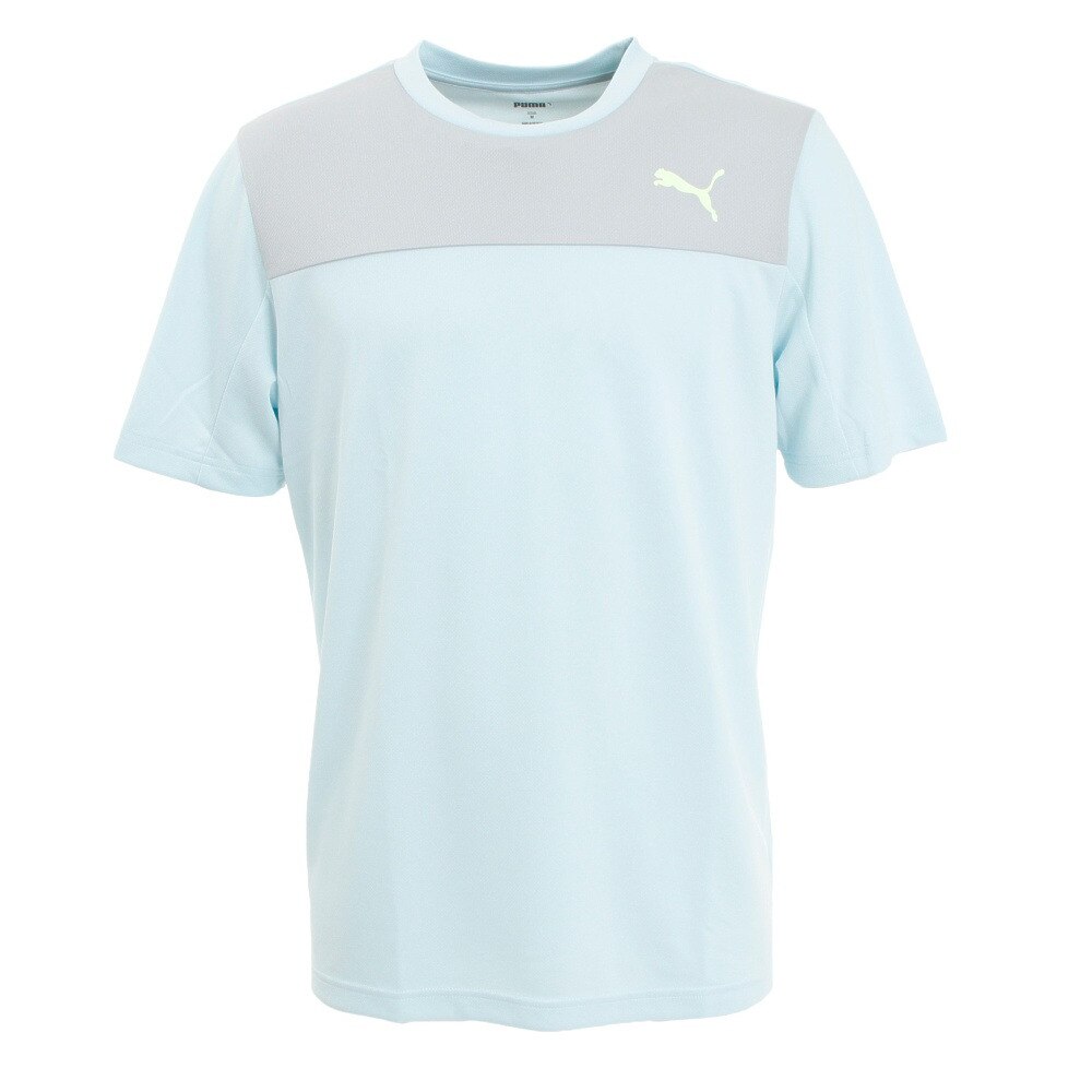 プーマ（PUMA）（メンズ）半袖Tシャツ メンズ DRY+C カラーブロック 522291 20 LBLU★★★