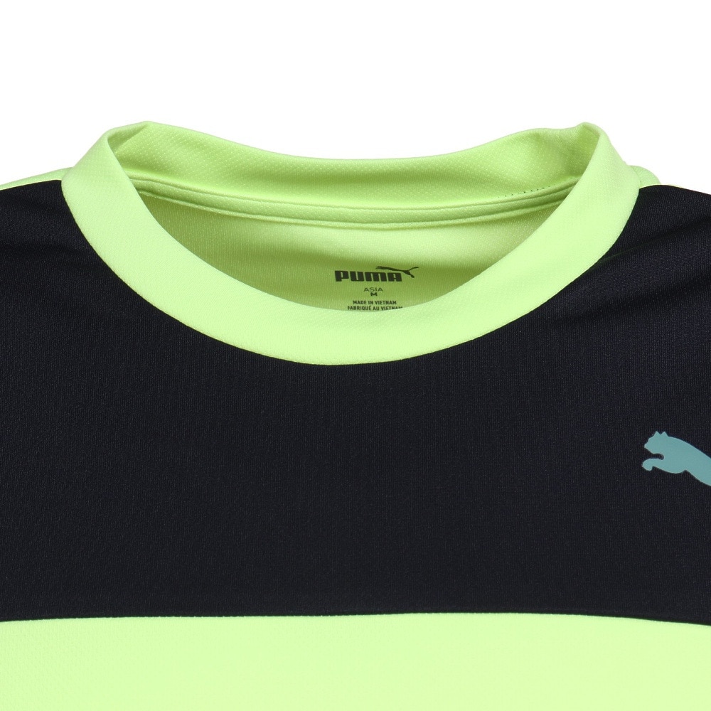 プーマ（PUMA）（メンズ）半袖Tシャツ メンズ 接触冷感 ドライプラスクール カラーブロック 522291 37 YEL