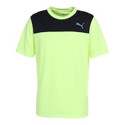 プーマ（PUMA）（メンズ）半袖Tシャツ メンズ 接触冷感 ドライプラスクール カラーブロック 522291 37 YEL