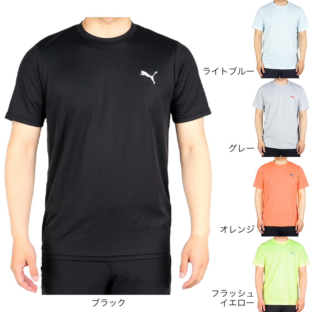 プーマ（PUMA）（メンズ）半袖Tシャツ メンズ ドライ 速乾 ドライプラス ワンポイント 522293 37 YEL