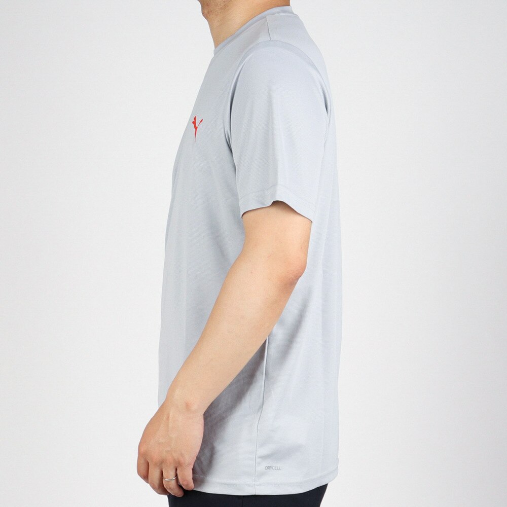 プーマ｜プーマ（PUMA）（メンズ）半袖Ｔシャツ メンズ ドライ 速乾 ドライプラス ワンポイント 522293 19 GRY  スポーツ用品はスーパースポーツゼビオ