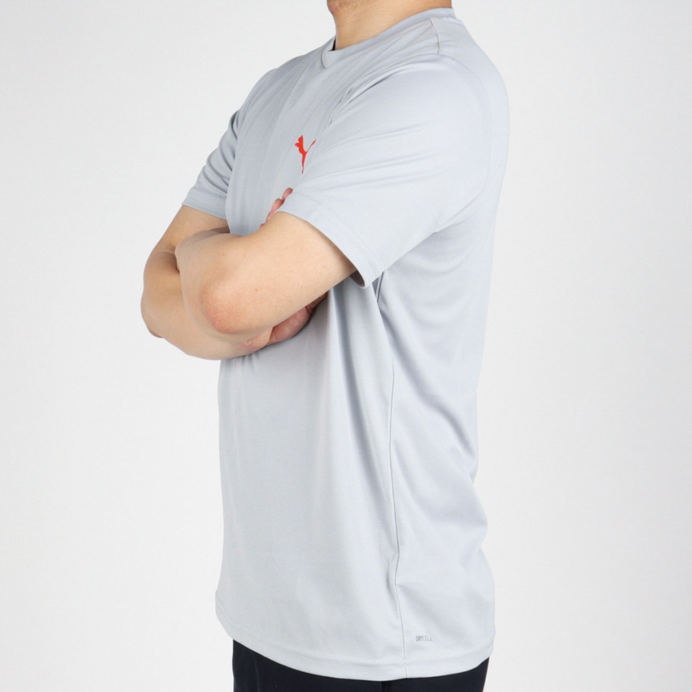 プーマ（PUMA）（メンズ）半袖Tシャツ メンズ ドライ 速乾 ドライプラス ワンポイント 522293 19 GRY