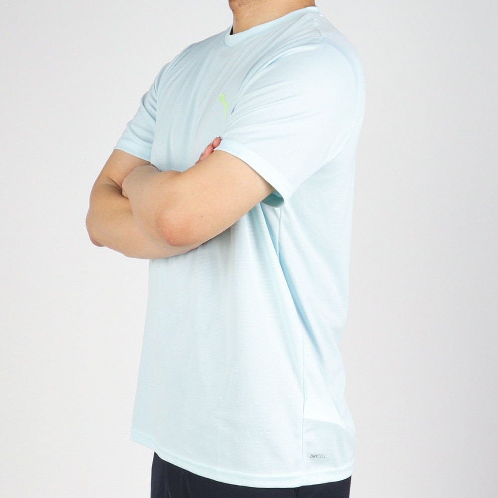 プーマ（PUMA）（メンズ）半袖Tシャツ メンズ ドライ 速乾 ドライプラス ワンポイント 522293 20 LBLU
