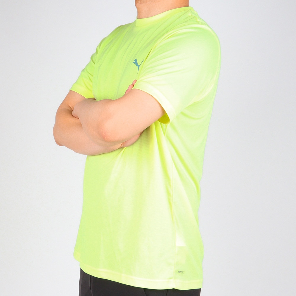 プーマ（PUMA）（メンズ）半袖Tシャツ メンズ ドライ 速乾 ドライプラス ワンポイント 522293 37 YEL
