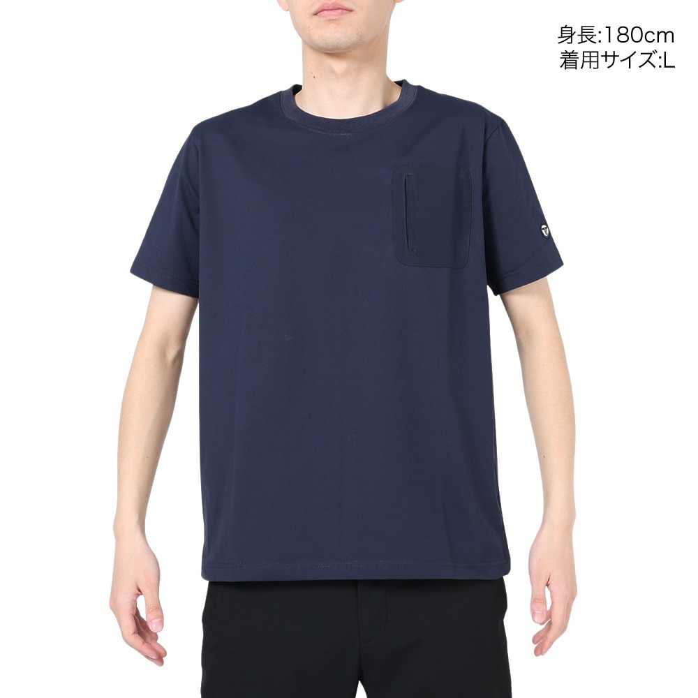 テリック（TELIC）（メンズ）半袖Tシャツ メンズ ドライポケット TL-C029TS NV
