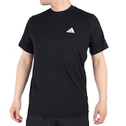 アディダス（adidas）（メンズ）半袖Tシャツ メンズ 黒トレイン エッセンシャルズ BXH44-IC7413