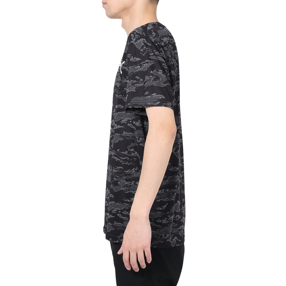 プーマ（PUMA）（メンズ）半袖Tシャツ メンズドライプラス AOP  523775 01 BLK