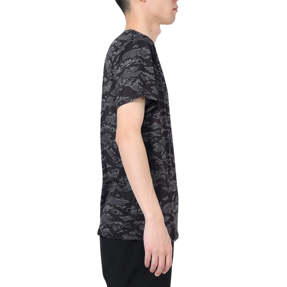 プーマ（PUMA）（メンズ）半袖Tシャツ メンズドライプラス AOP  523775 01 BLK