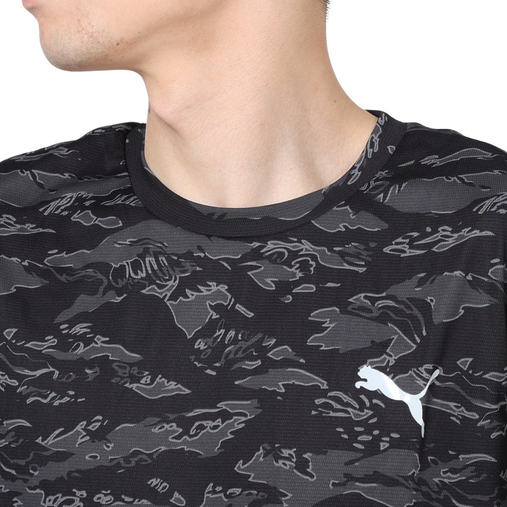 プーマ（PUMA）（メンズ）半袖Tシャツ メンズドライプラス AOP  523775 01 BLK