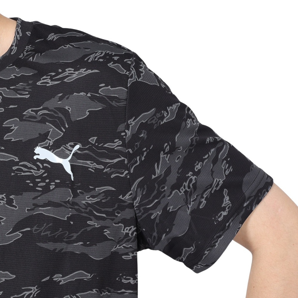 プーマ（PUMA）（メンズ）半袖Tシャツ メンズドライプラス AOP  523775 01 BLK