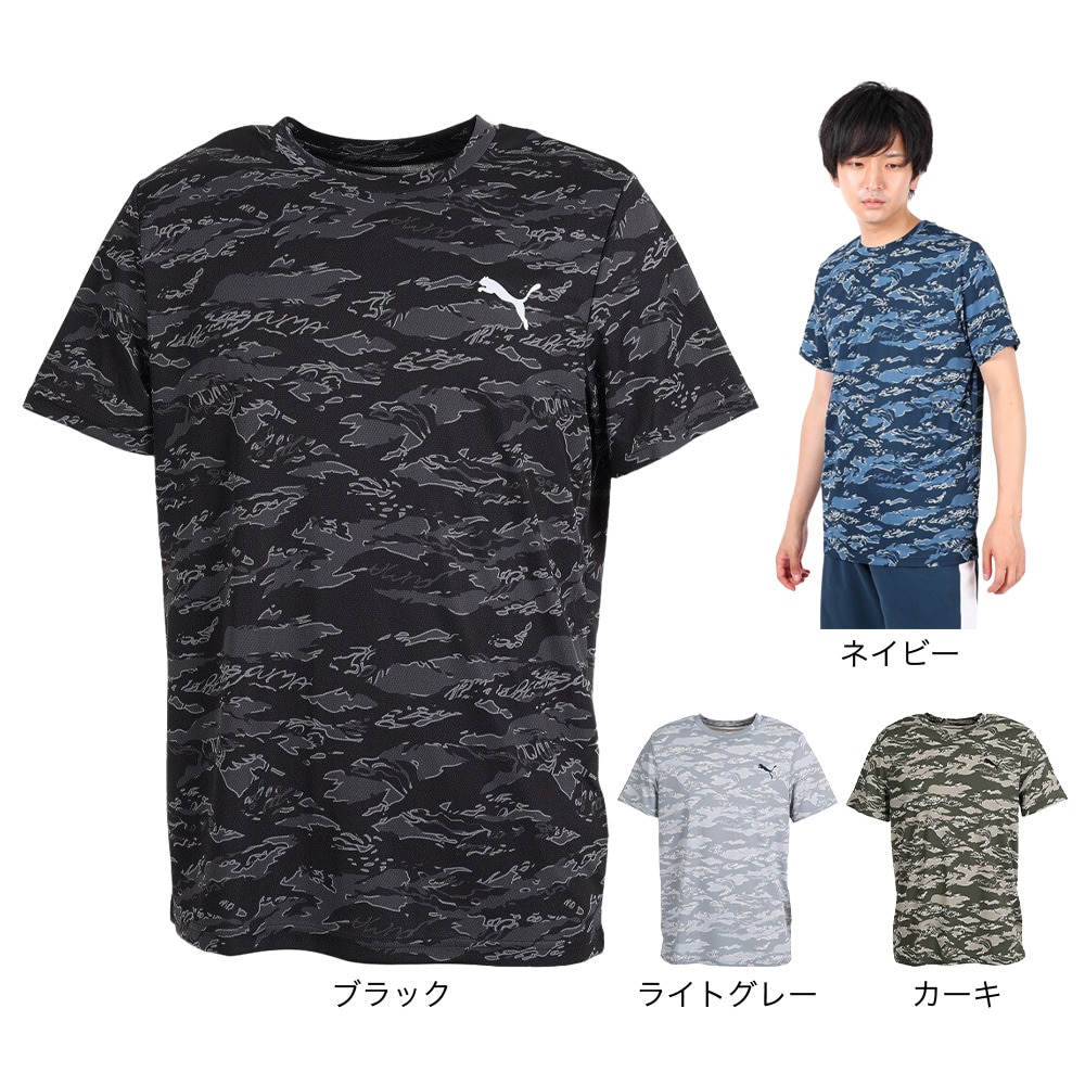 プーマ（PUMA）（メンズ）半袖Tシャツ メンズ ドライプラス AOP 523775 80 KHK