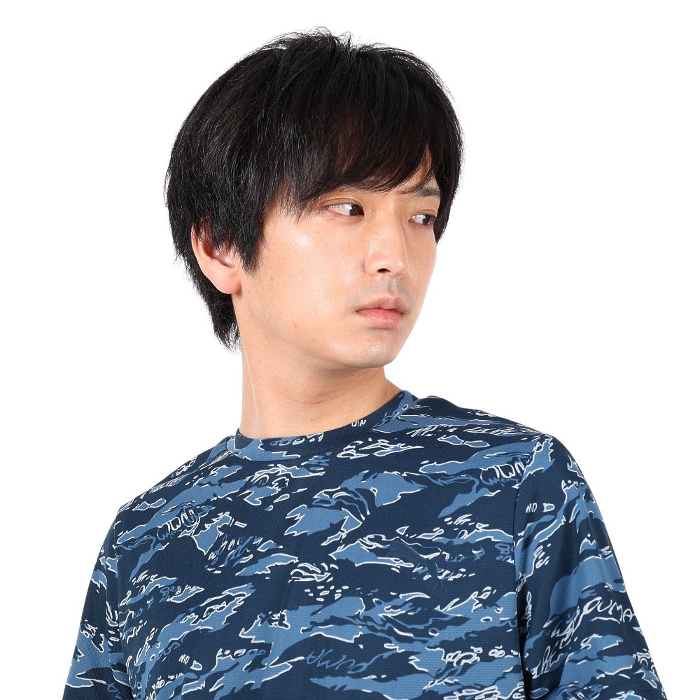 プーマ（PUMA）（メンズ）半袖Tシャツ メンズ ドライプラス AOP 523775 16 DGRY