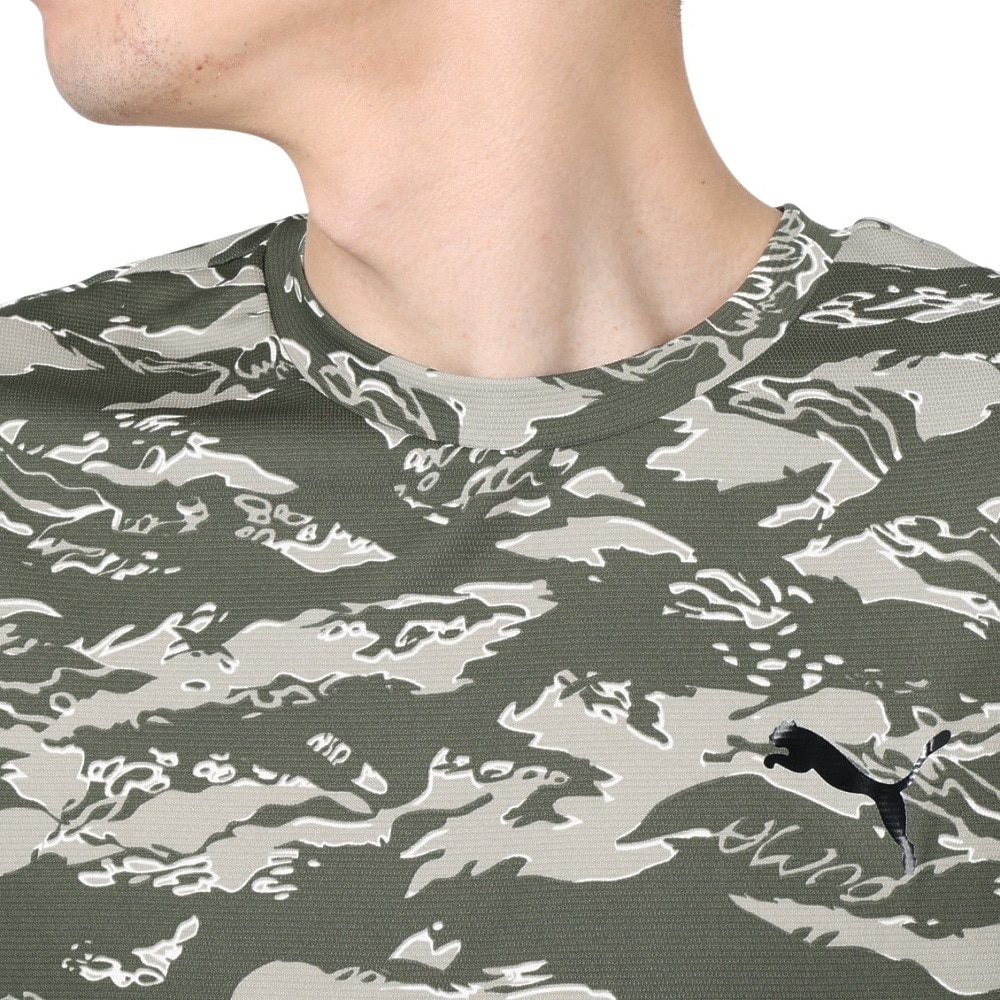プーマ（PUMA）（メンズ）半袖Tシャツ メンズ ドライプラス AOP 523775 73 GRN