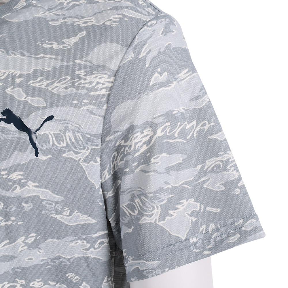 プーマ（PUMA）（メンズ）半袖Tシャツ メンズ ドライプラス AOP 523775 80 KHK