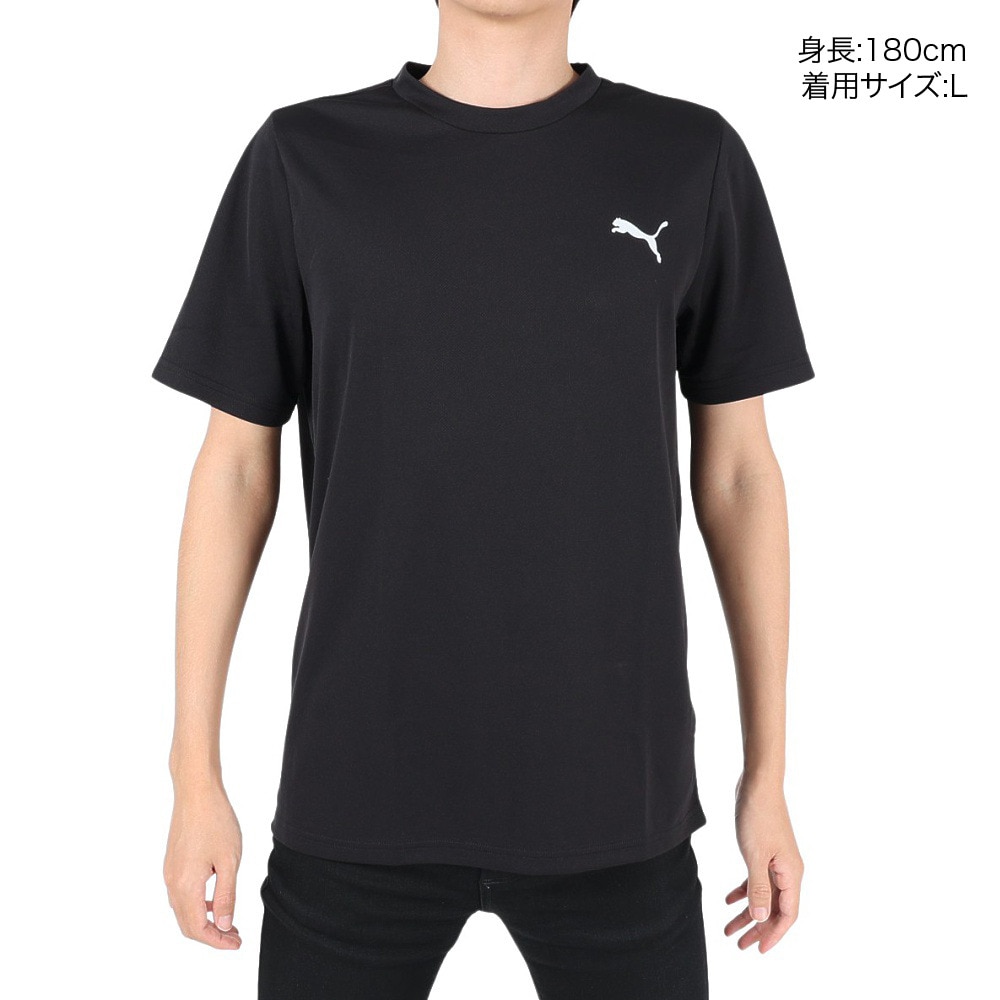 プーマ（PUMA）（メンズ）接触冷感 半袖Tシャツ メンズ ドライプラスクール 523777 01 BLK ひんやり
