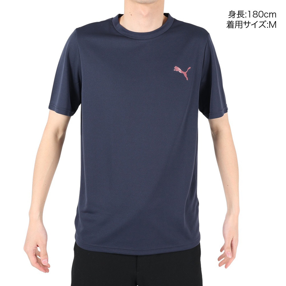 プーマ（PUMA）（メンズ）半袖Tシャツ メンズ DRY PLUS COOL  523777 43 NVY