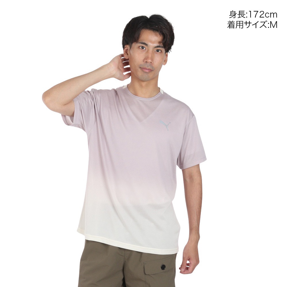 プーマ（PUMA）（メンズ）半袖Tシャツ メンズ STYLE TECH AOP  676861 78 LGRY