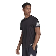 アディダス（adidas）（メンズ）半袖Tシャツ メンズ ランイット  TM190-HB7470