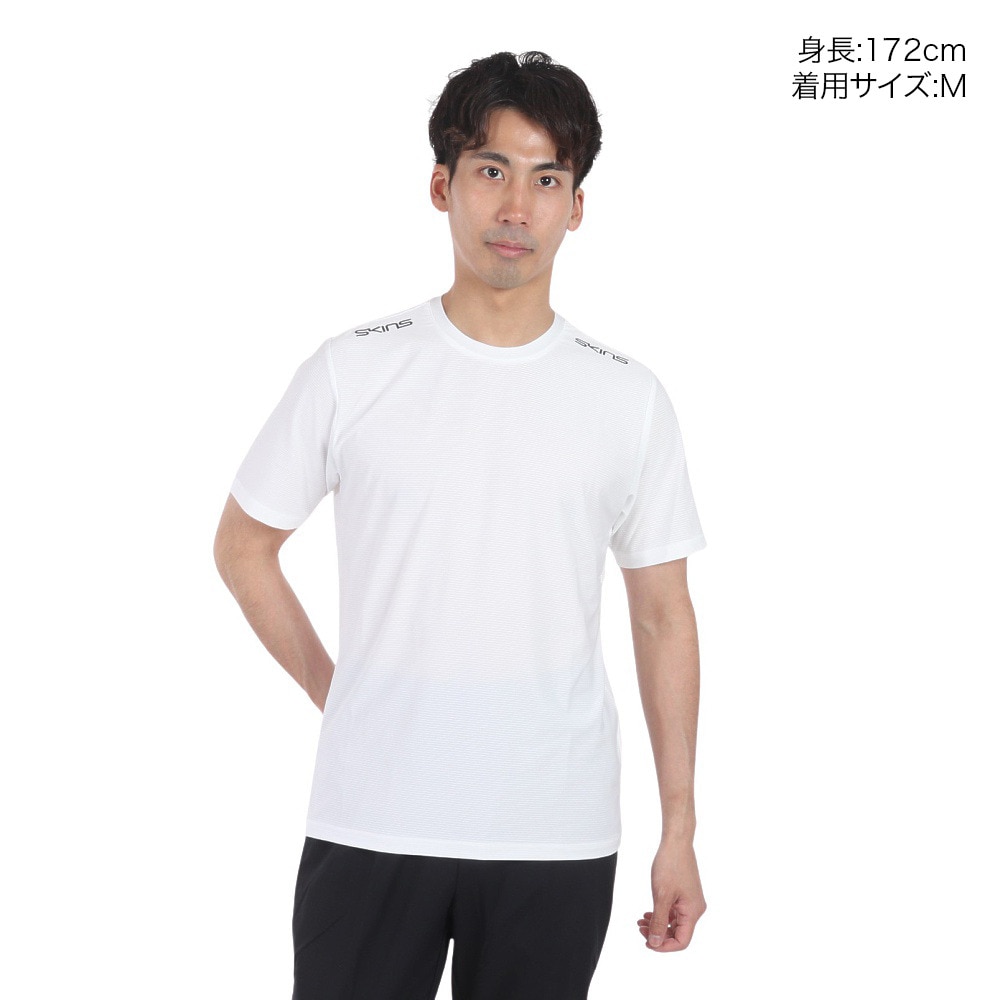 スキンズ（SKINS）（メンズ）アクティブウェア メッシュ Tシャツ 184-21342-004