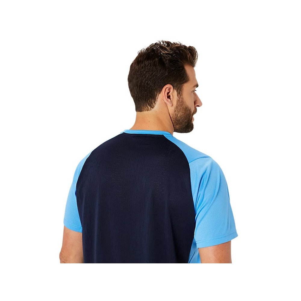 アシックス（ASICS）（メンズ、レディース）ACTIBREEZE パネルジャカード 半袖Tシャツ 2031E507.407