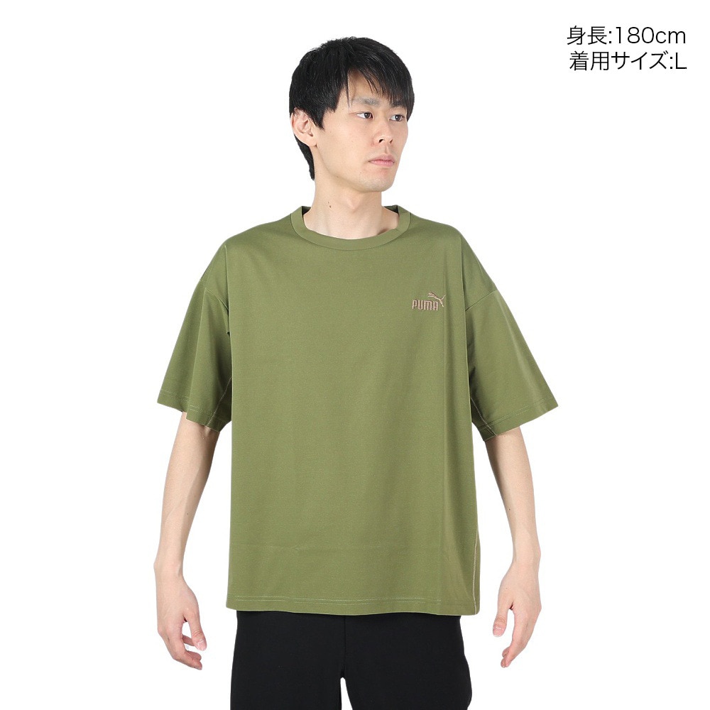 プーマ（PUMA）（メンズ）CORE HERITAGE 半袖Tシャツ 680667 33 OLV
