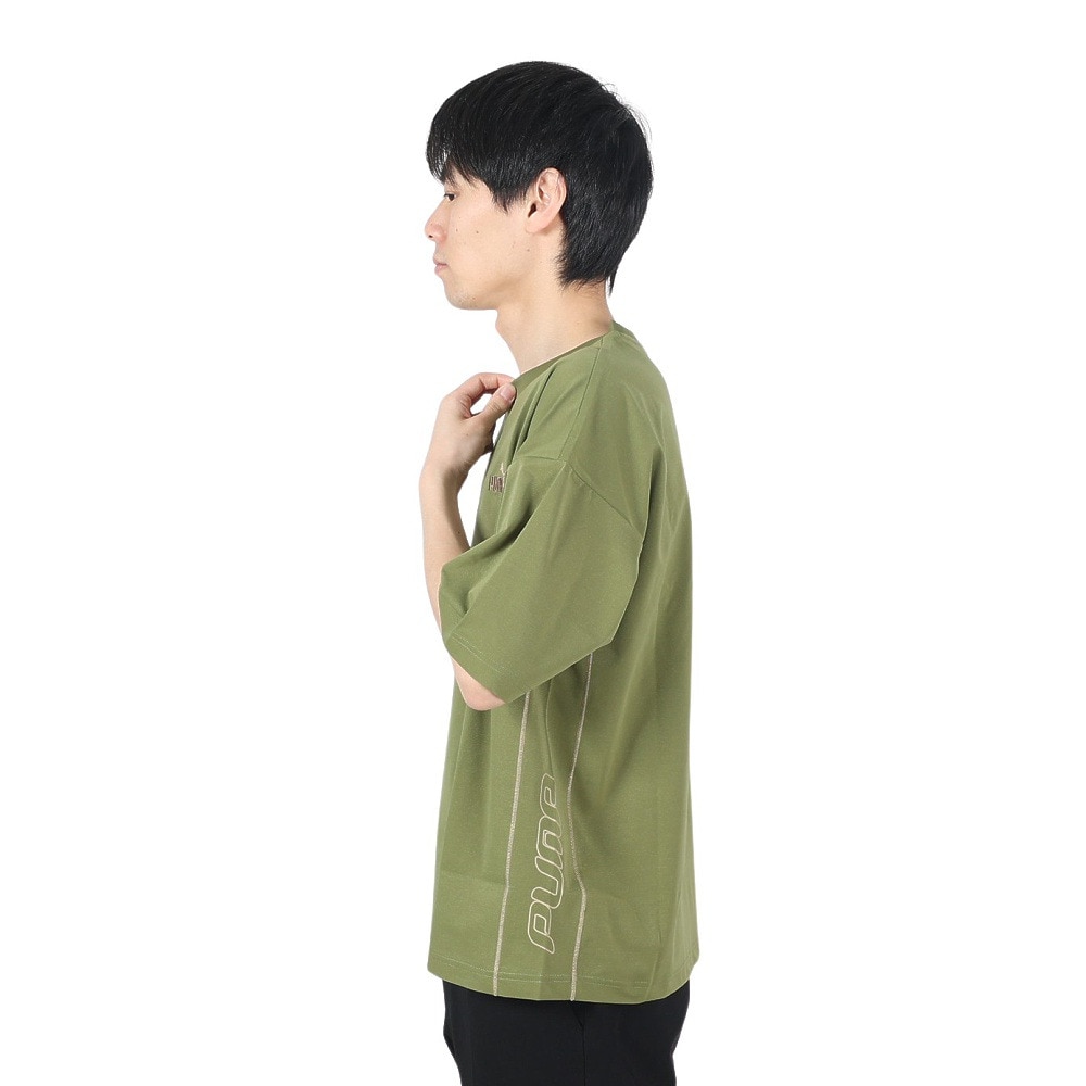 プーマ（PUMA）（メンズ）CORE HERITAGE 半袖Tシャツ 680667 33 OLV