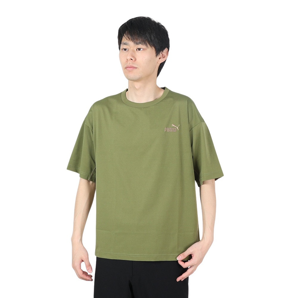 プーマ（PUMA）（メンズ）CORE HERITAGE 半袖Tシャツ 680667 33 OLV