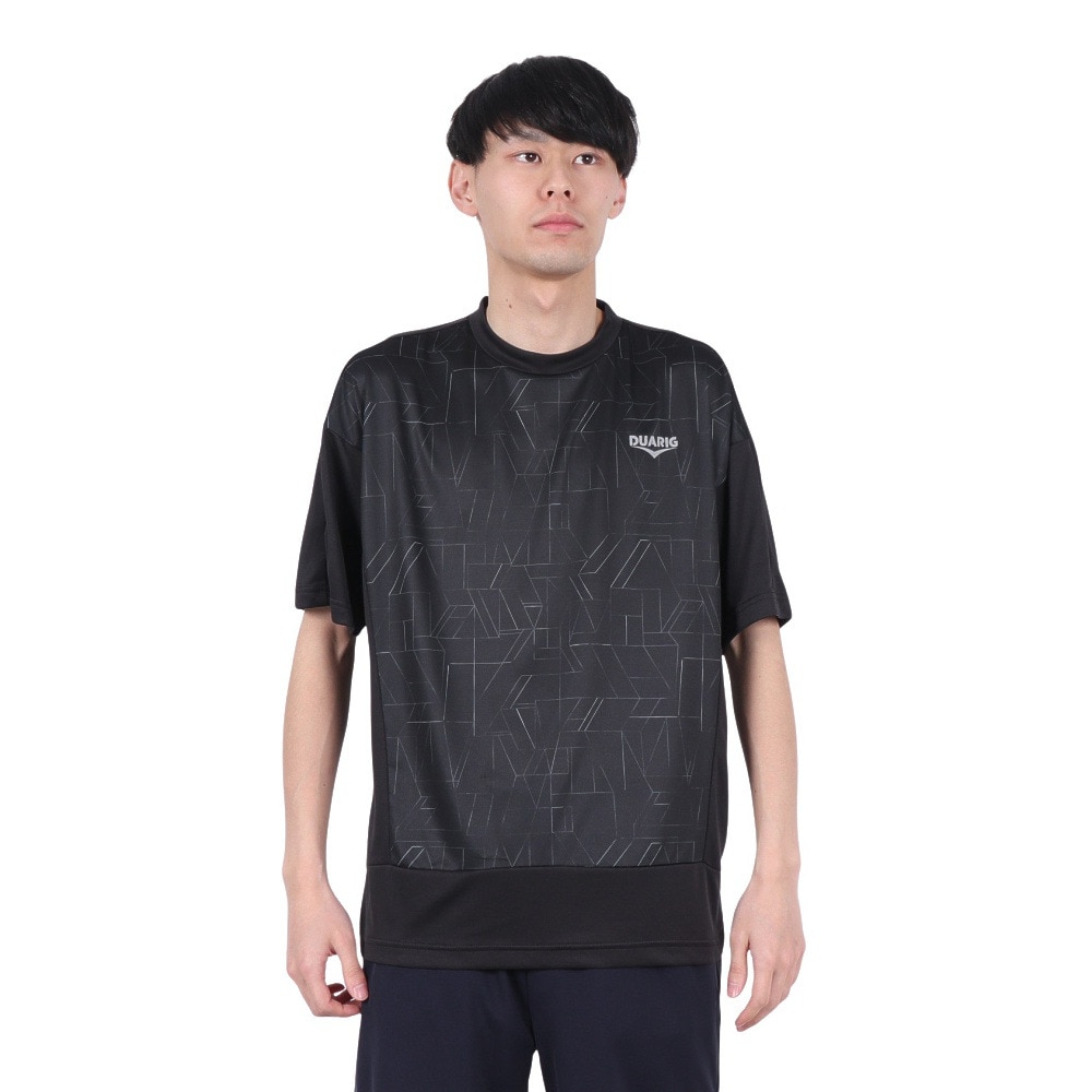 デュアリグ（DUARIG）（メンズ）ドライプラス PBT メッシュ半袖Tシャツ 5S0011-TRCT-863HD BLK