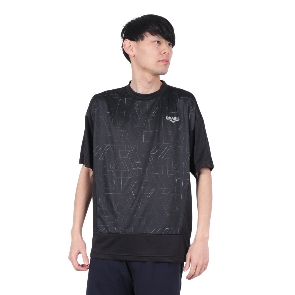 デュアリグ（DUARIG）（メンズ）ドライプラス PBT メッシュ半袖Tシャツ 5S0011-TRCT-863HD BLK