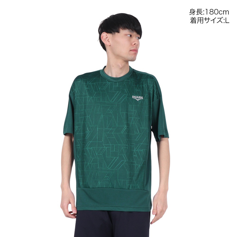 デュアリグ（DUARIG）（メンズ）ドライプラス PBT メッシュ半袖Tシャツ 5S0011-TRCT-863HD DGRN