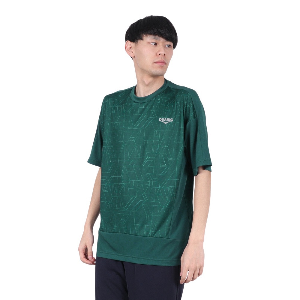 デュアリグ（DUARIG）（メンズ）ドライプラス PBT メッシュ半袖Tシャツ 5S0011-TRCT-863HD DGRN
