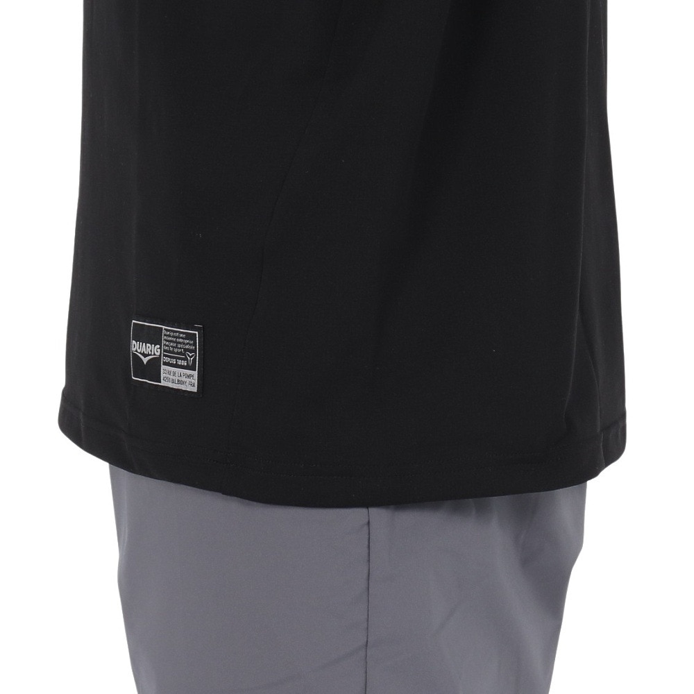 デュアリグ（DUARIG）（メンズ）ドライプラス 15UV ニット AIR Tシャツ 5S0020-TRCT-863SD BLK