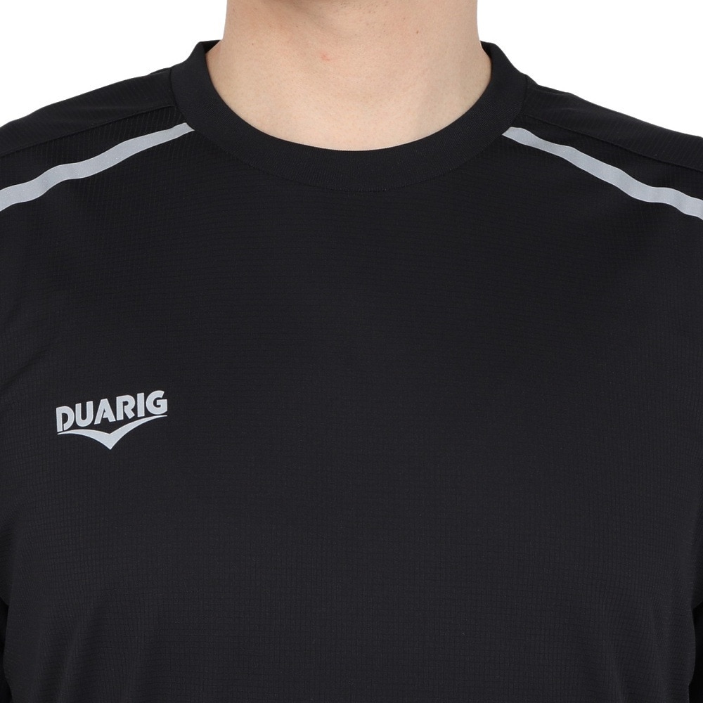 デュアリグ（DUARIG）（メンズ）ドライプラス A15UV メッシュ半袖Tシャツ 5S0023-TRCT-863GC BLK