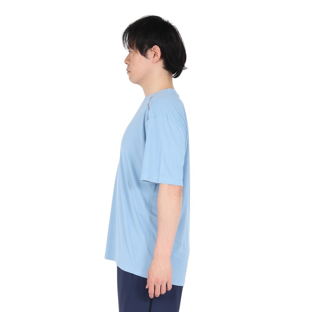 デュアリグ（DUARIG）（メンズ）ドライプラス A15UV メッシュ半袖Tシャツ 5S0023-TRCT-863GC BLU