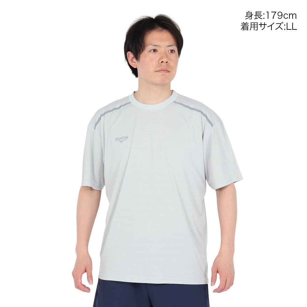 デュアリグ（DUARIG）（メンズ）ドライプラス A15UV メッシュ半袖Tシャツ 5S0023-TRCT-863GC GRY