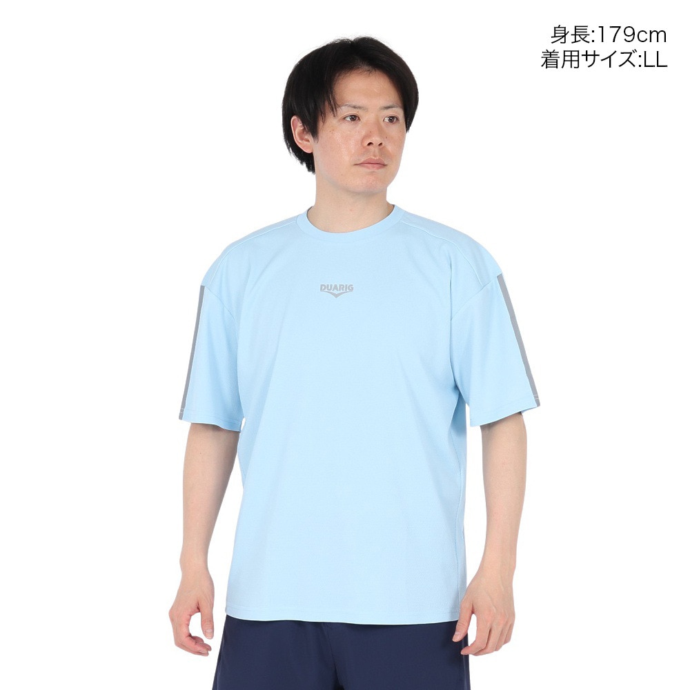 デュアリグ（DUARIG）（メンズ）ドライプラス 15UV DIAMOND 半袖Tシャツ 5S0024-TRCT-863GC SAX
