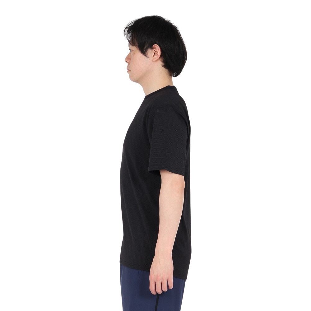 デュアリグ（DUARIG）（メンズ）ドライプラスクール シャインブロック UV HEXAGON 半袖Tシャツ 5S0025-TRCT-863GC BLK
