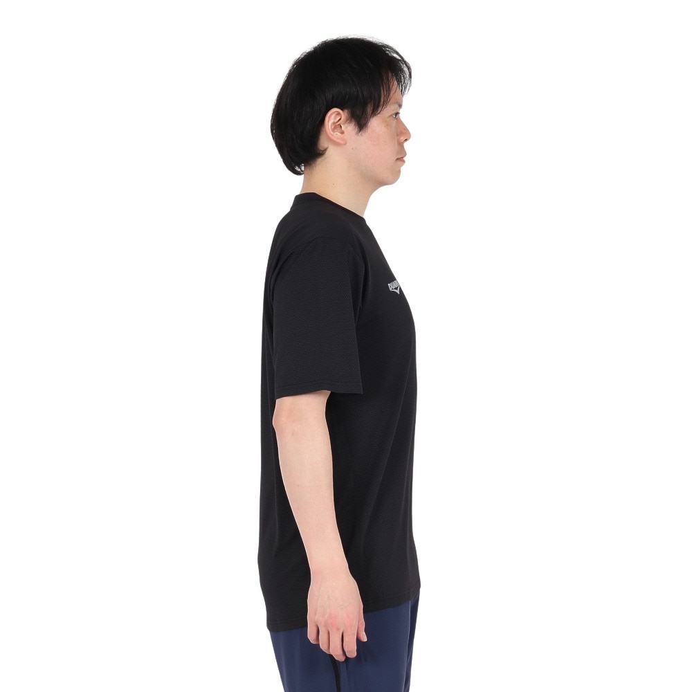 デュアリグ（DUARIG）（メンズ）ドライプラスクール シャインブロック UV HEXAGON 半袖Tシャツ 5S0025-TRCT-863GC BLK