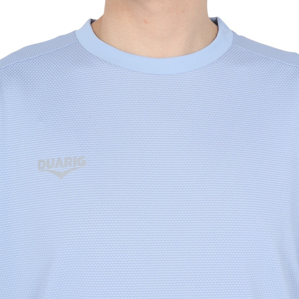 デュアリグ（DUARIG）（メンズ）ドライプラスクール シャインブロック UV HEXAGON 半袖Tシャツ 5S0025-TRCT-863GC BLU