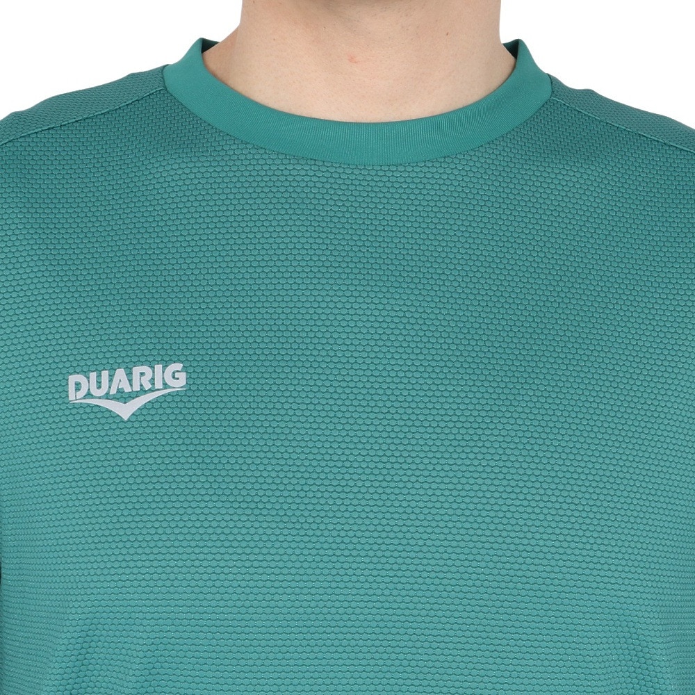 デュアリグ（DUARIG）（メンズ）ドライプラスクール シャインブロック UV HEXAGON 半袖Tシャツ 5S0025-TRCT-863GC GRN