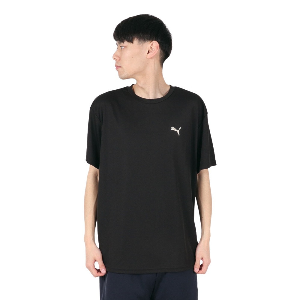 プーマ（PUMA）（メンズ）ドライプラス AOP ロゴ Tシャツ 527820 01 BLK