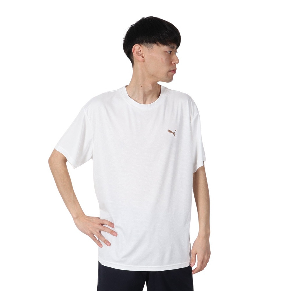 プーマ（PUMA）（メンズ）ドライプラス AOP ロゴ Tシャツ 527820 02 WHT