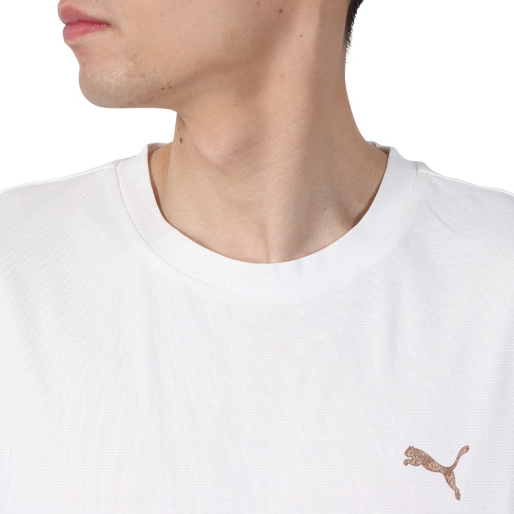 プーマ（PUMA）（メンズ）ドライプラス AOP ロゴ Tシャツ 527820 02 WHT