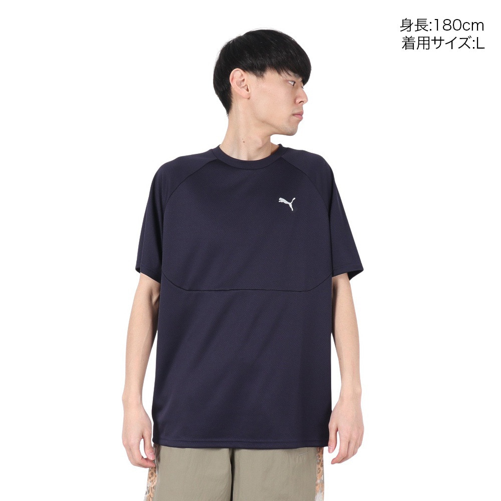 プーマ（PUMA）（メンズ）TECH 半袖 Tシャツ 632963 16 NVY