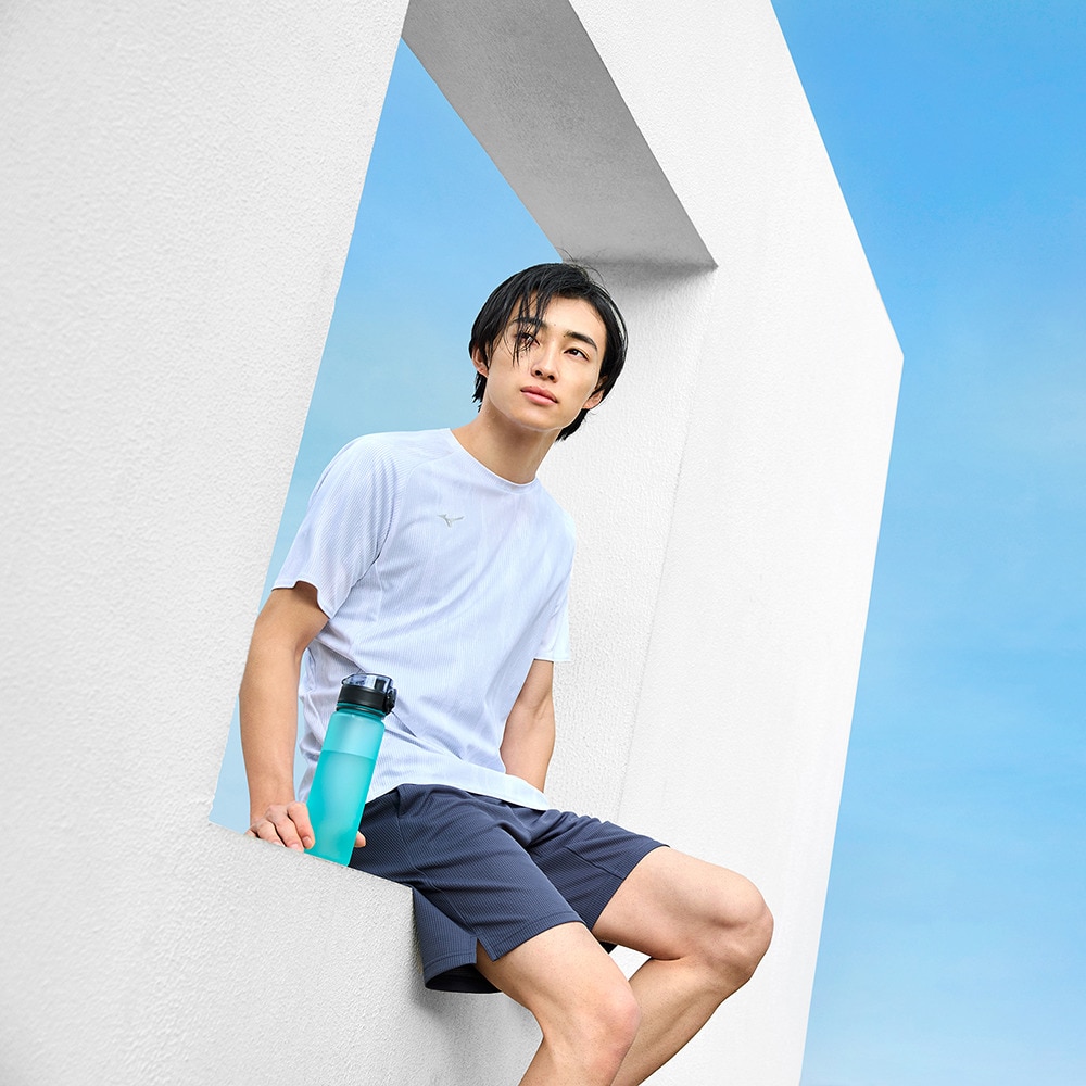 ミズノ（MIZUNO）（メンズ）ドライエアロフローTシャツ 汗処理 通気 32MAC02001