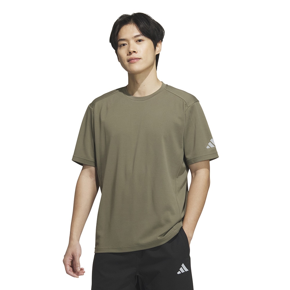 アディダス（adidas）（メンズ）ADPTN レギュラーフィット ダブルニット 半袖Tシャツ KQD47-JM2002