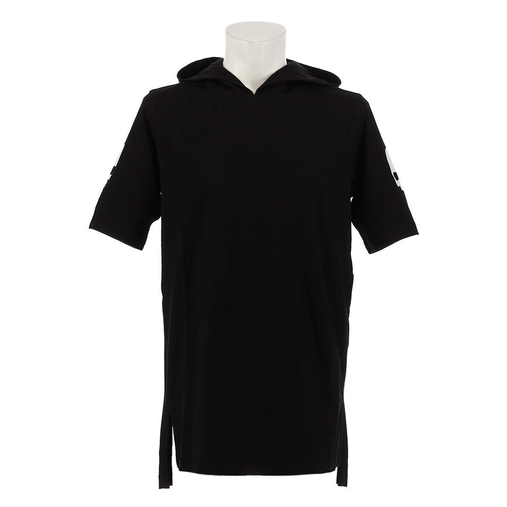 ＜スーパースポーツ ゼビオ＞ 半袖 パーカー リカバリー フーデッド Tシャツ RG0008 BLACK オンライン価格