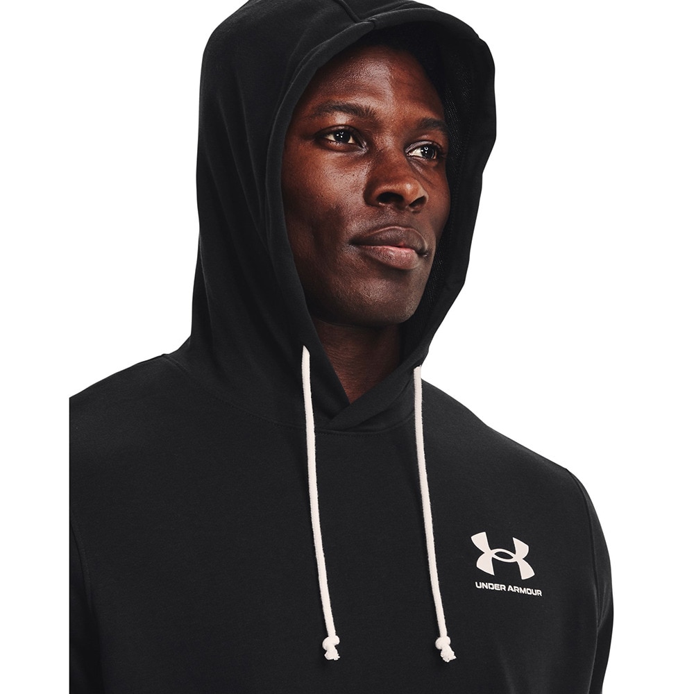 アンダーアーマー（UNDER ARMOUR）（メンズ）半袖シャツ メンズ ライバルテリー フーディー 1370396 001 ドライ 速乾